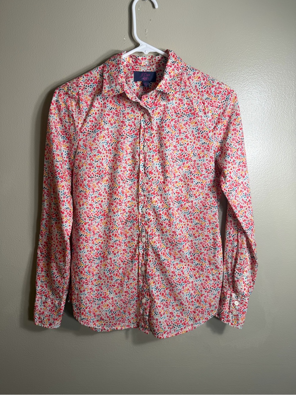 Slim perfect shirt in Liberty® Phoebe floral sz 0